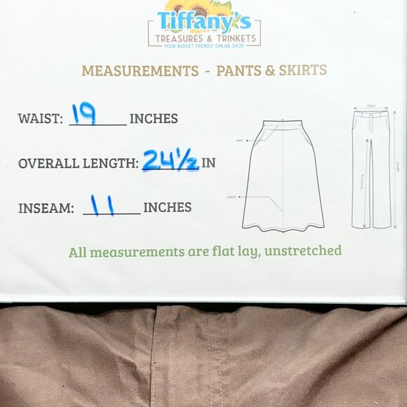 Chadwicks Bermuda Swim Shorts Womens Size 18 Brown Long Polyester Drawstring - Picture 7 of 7